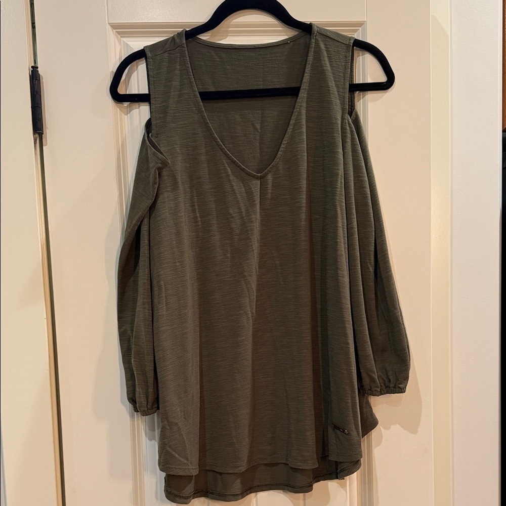 Olive Green Women's Top